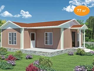 77 m2 Prefabrik Ev, EMİN PREFABRİK DOĞU EMİN PREFABRİK DOĞU บ้านสำเร็จรูป