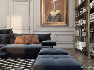 Apartment Over-Looking the Louvre by Diff.Studio, Mineheart Mineheart Salon classique