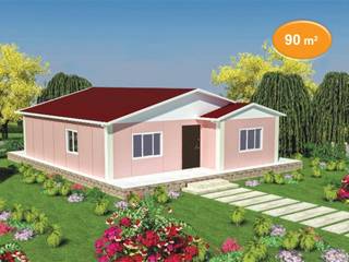 90 m2 Prefabrik Ev, EMİN PREFABRİK DOĞU EMİN PREFABRİK DOĞU บ้านสำเร็จรูป