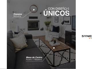 Blochure Empresarial, SYNERGY DESIGN SYNERGY DESIGN Living room Iron/Steel