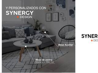 Blochure Empresarial, SYNERGY DESIGN SYNERGY DESIGN Nowoczesny salon Drewno O efekcie drewna