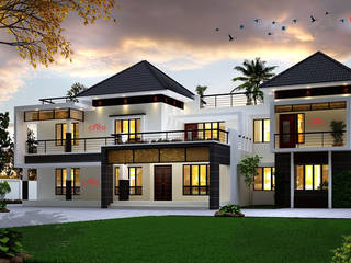 Top Ten Architects in Kochi, Creo Homes Pvt Ltd Creo Homes Pvt Ltd Case in stile asiatico