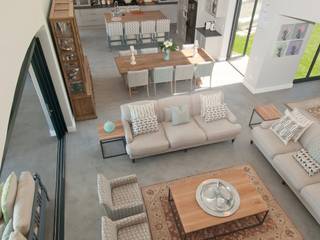New Build House on Hermanus Golf Course, Overberg Interiors Overberg Interiors Living room
