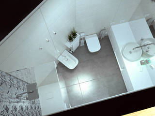Bagno F&C, mcp-render mcp-render Moderne Badezimmer Weiß