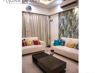 3BHK @ ALTA MONTE MALAD EAST, Midas Dezign Midas Dezign Asian style living room