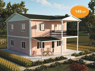 149 m2 Çift Katlı Prefabrik EV, EMİN PREFABRİK DOĞU EMİN PREFABRİK DOĞU บ้านสำเร็จรูป