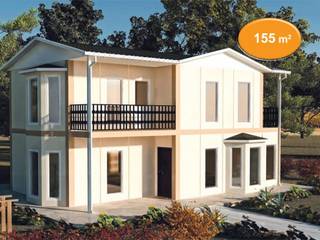 155 m2 Çift Katlı Prefabrik EV, EMİN PREFABRİK DOĞU EMİN PREFABRİK DOĞU บ้านสำเร็จรูป