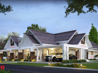 Architectural Designers in Kochi, Creo Homes Pvt Ltd Creo Homes Pvt Ltd Case in stile asiatico