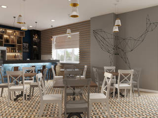 Hotel in Anapa, Дизайн студия Марии Зерщиковой Дизайн студия Марии Зерщиковой Scandinavian style dining room