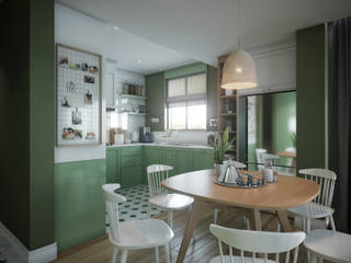 Single Family House - Interior Design, Onur Eroğuz Mimarlık Hizmetleri Onur Eroğuz Mimarlık Hizmetleri Cocinas de estilo escandinavo