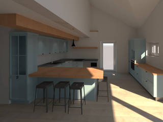 Progetto per una cucina in stile country a Borgo Valsugana, Trento, G&S INTERIOR DESIGN G&S INTERIOR DESIGN Kitchen Wood Wood effect