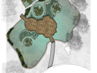 Parque de la paz - restauro biolago, Oriana Leone Landscape Architect Oriana Leone Landscape Architect Swimming pond