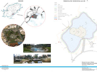 Parque de la paz - restauro biolago, Oriana Leone Landscape Architect Oriana Leone Landscape Architect 수영용 연못