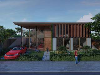 Residencia Cancela da Mata, Architet Studio Architet Studio Front yard Engineered Wood Transparent