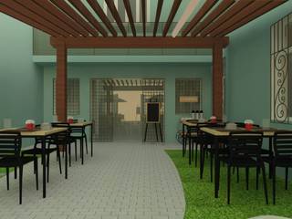 Projeto Comercial - Saborami Self Service, Wendely Barbosa - Designer de Interiores Wendely Barbosa - Designer de Interiores Modern gastronomy