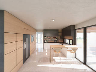 CASA EN EL BOSQUE, DCViarq. Arquitectos DCViarq. Arquitectos Built-in kitchens