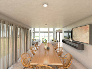 CASA EN EL BOSQUE, DCViarq. Arquitectos DCViarq. Arquitectos Modern dining room