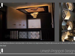 Residence Of Dr. Amit Khandelwal , umesh prajapati designs umesh prajapati designs ห้องนั่งเล่น ไม้จริง Multicolored