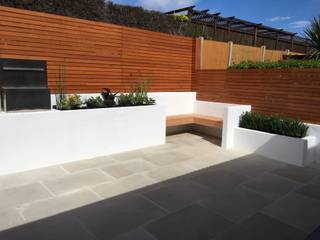 Chessington Rear Garden , River Birch Landscapes River Birch Landscapes Modern garden Sandstone