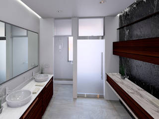 Remodelación Casa Habitación , AD Arquitectura Y Construccion AD Arquitectura Y Construccion Bathroom سنگ مرمر