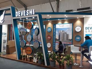 Booth of Devesh Group @ Credai Property Show 2019, Inklets studio Inklets studio Commercial spaces