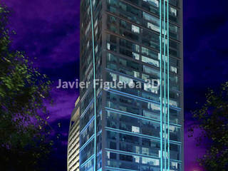 RENDERS EXTERIORES Y AÉREOS DE EDIFICIO EN SANTIAGO DE CHILE, Javier Figueroa 3D Javier Figueroa 3D Terrace house
