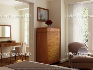 RENDERS INTERIORES DE VIVIENDA EN ACASUSSO, Javier Figueroa 3D Javier Figueroa 3D Living room