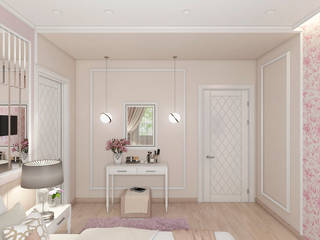 Совмещение классики и современности, #martynovadesign #martynovadesign Dormitorios de estilo clásico