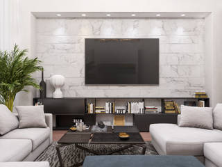 Загородный Дом в Забайкалье, VailerStudio VailerStudio Modern living room