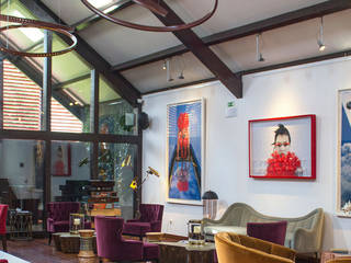 Salpoente Restaurant, Portugal, DelightFULL DelightFULL Комерційні приміщення Мідь / Бронза / Латунь Фіолетовий / фіолетовий