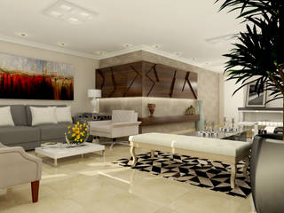 Projeto - Reforma residencial , Vilaville Vilaville Modern living room