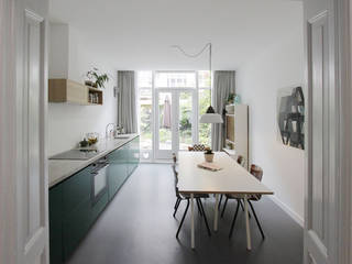 Verbouwing benedenwoning Oosterparkbuurt, KOBS interieurarchitectuur KOBS interieurarchitectuur Cucina moderna