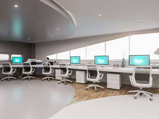 VERO CONCEPT MİMARLIK – Ares Tersanecilik Mobilya Fabrikası Ofis:  tarz Ofis Alanları