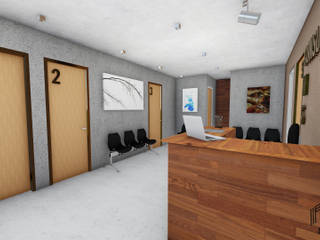 VIVIENDAS+CONSULTORIOS, RT Arq+Di RT Arq+Di Modern Corridor, Hallway and Staircase