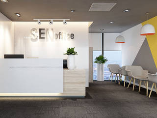 thiết kế nội thất văn phòng SEN office hiện đại HCM, công ty thiết kế văn phòng hiện đại CEEB công ty thiết kế văn phòng hiện đại CEEB Drzwi
