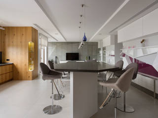 On the verge of illusion 233 sq.m., YermolovDesign YermolovDesign Minimalist kitchen