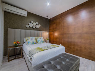 Showroom en Mérida, Av Interiores Av Interiores Modern style bedroom Textile Amber/Gold