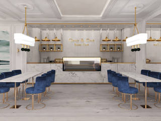 Only & One Royal Cafe, Deev Design Deev Design Espaces commerciaux Marbre