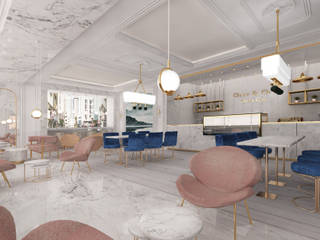 Only & One Royal Cafe, Deev Design Deev Design Espaces commerciaux Marbre