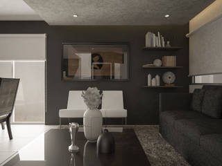 Alcaza, 3D Render 3D Render Гостиная в стиле модерн