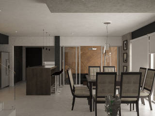 Alcaza, 3D Render 3D Render Modern dining room