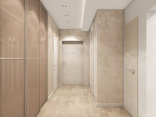 ЖК Оазис, Etevios Etevios Minimalist corridor, hallway & stairs