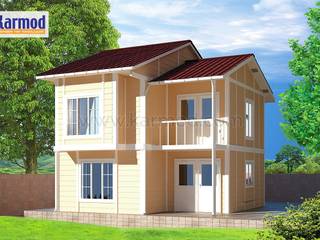 Усадьба Глазурная - 91 м2, KARMOD PREFABRICATED TECHNOLOGIES KARMOD PREFABRICATED TECHNOLOGIES