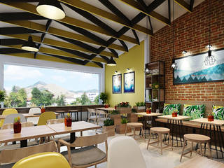 thiết kế nội thất nhà hàng, công ty thiết kế nhà hàng & quán cafe Hiện đại CEEB công ty thiết kế nhà hàng & quán cafe Hiện đại CEEB 모던스타일 미디어 룸