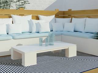 Tappeti Indoor/Outdoor: colori e fantasie Vitaminic, Webtappeti Webtappeti Ausgefallener Garten Kunststoff Blau