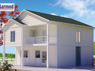 Усадьба Белая - 130 м2, KARMOD PREFABRICATED TECHNOLOGIES KARMOD PREFABRICATED TECHNOLOGIES