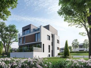 3d Architektur Visualisierung der Einfamilienhause in Bad Homburg, Render Vision Render Vision