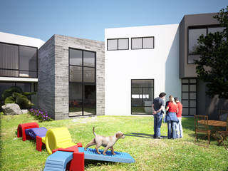 CASA 45°, RL3 ARQUITECTOS S.A. DE C.V. RL3 ARQUITECTOS S.A. DE C.V. Modern Evler