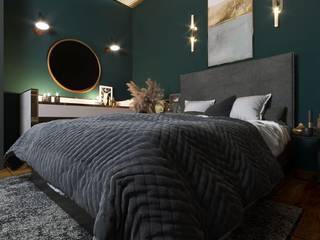 PROJECT " EMERALD HILL", CHERNOVA_PRODESIGN CHERNOVA_PRODESIGN Eclectic style bedroom