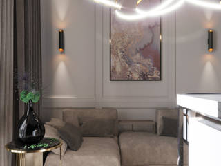 PROJECT " MOSCOW CITY", CHERNOVA_PRODESIGN CHERNOVA_PRODESIGN Living room